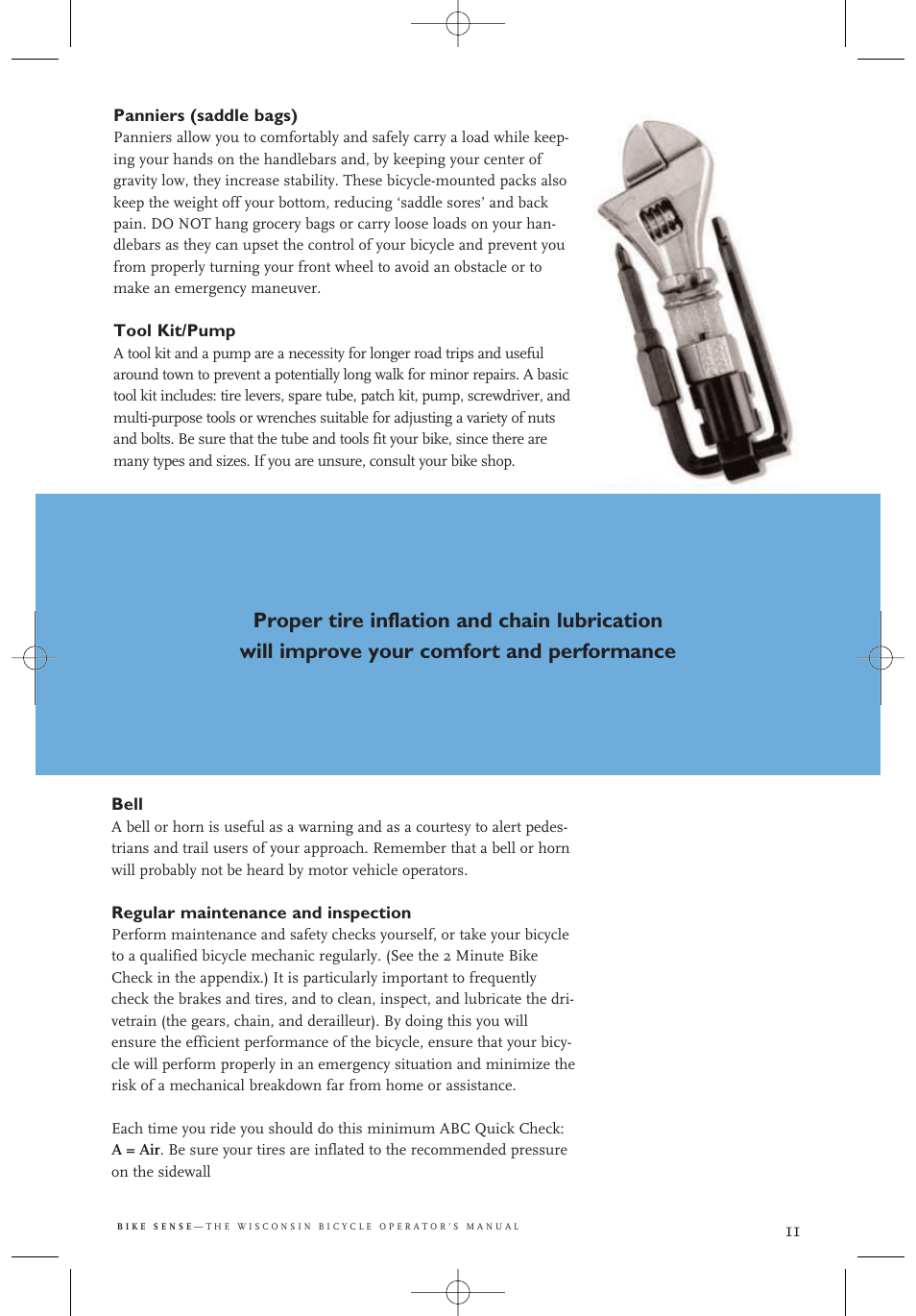 Wisconsin Aluminum Foundry Bike Sense User Manual | Page 11 / 40