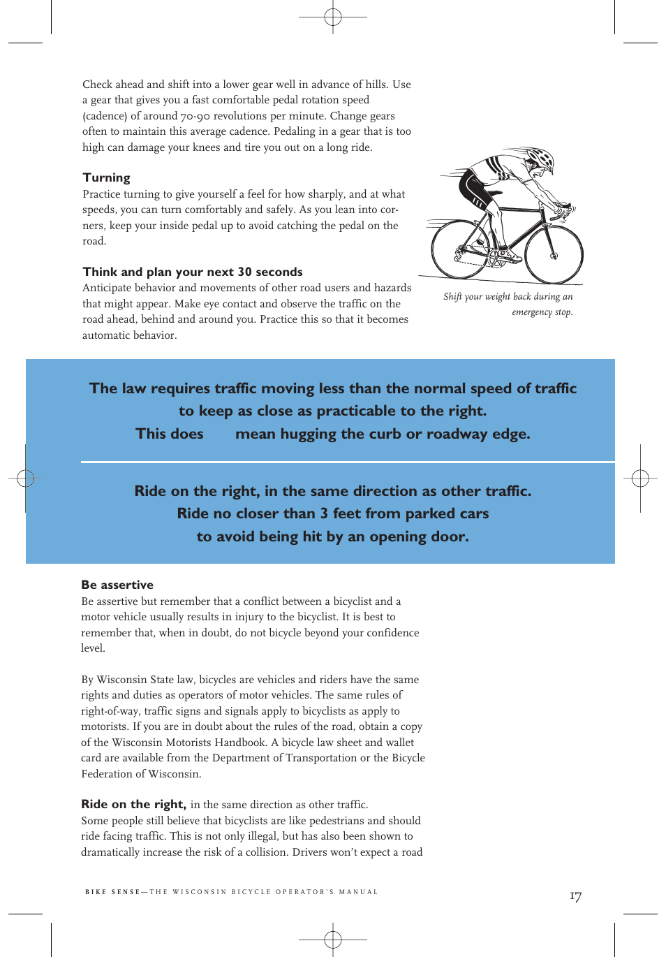 Wisconsin Aluminum Foundry Bike Sense User Manual | Page 17 / 40