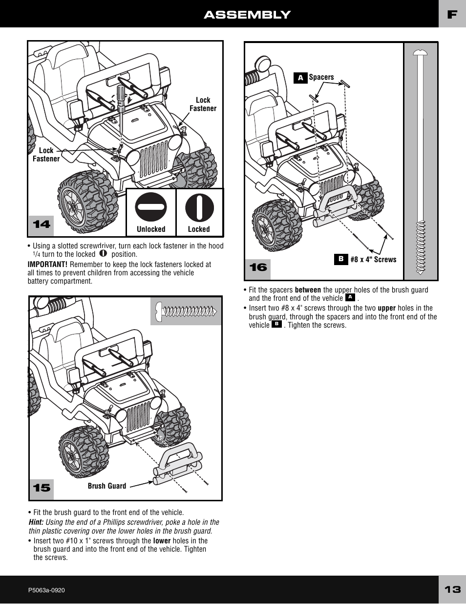 Assembly | Wrangler JEEP P5063 User Manual | Page 13 / 24