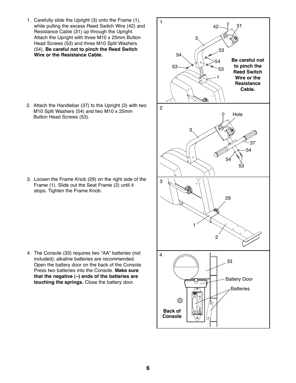 Weslo E 20 User Manual | Page 6 / 16