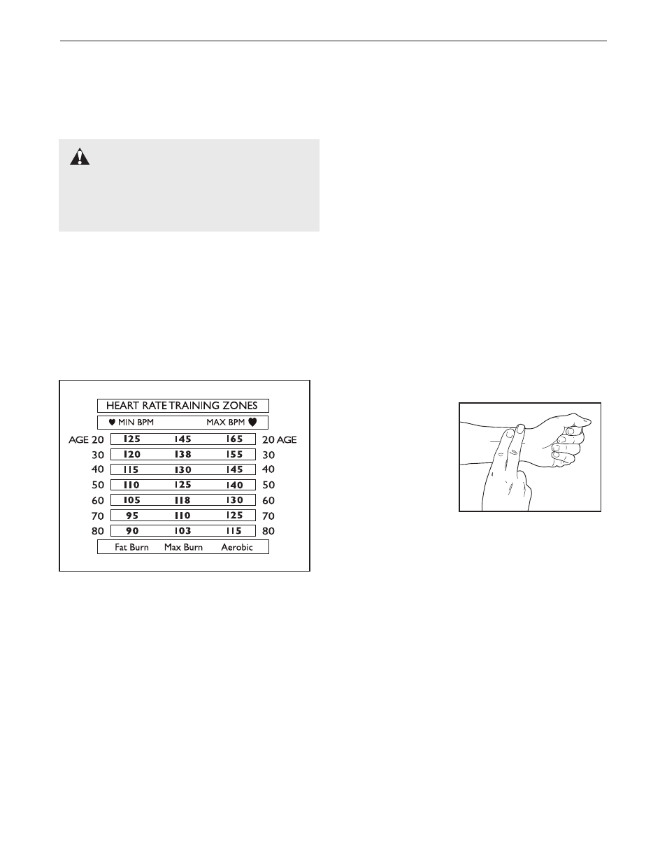 Conditioning guidelines, Warning | Weslo WLEX30480 User Manual | Page 9 / 12