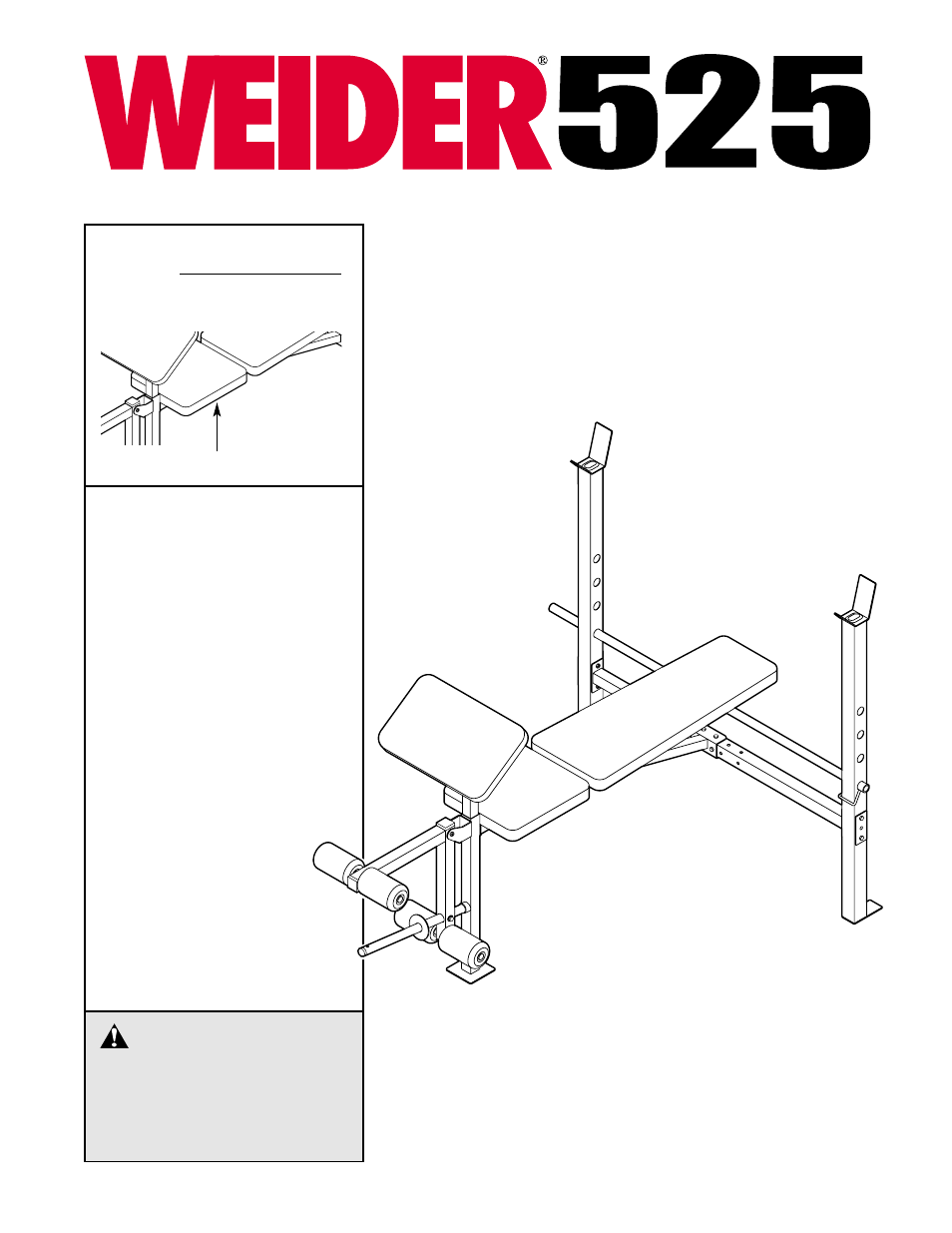 Weslo 525 User Manual | 16 pages