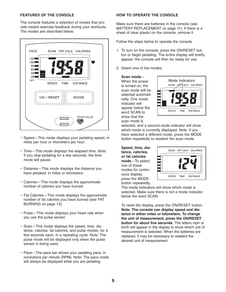 Weslo MOMENTUM 730 ELLIPTICAL EXERCISER 831.28540.0 User Manual | Page 9 / 16