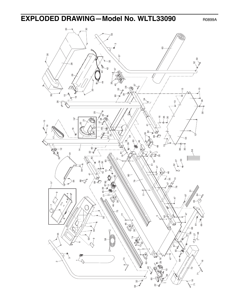 R0899a | Weslo WLTL33090 User Manual | Page 17 / 18