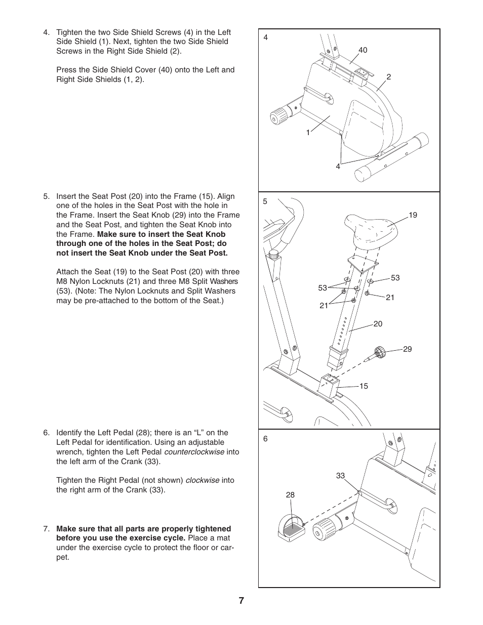 Weslo 795I User Manual | Page 7 / 16