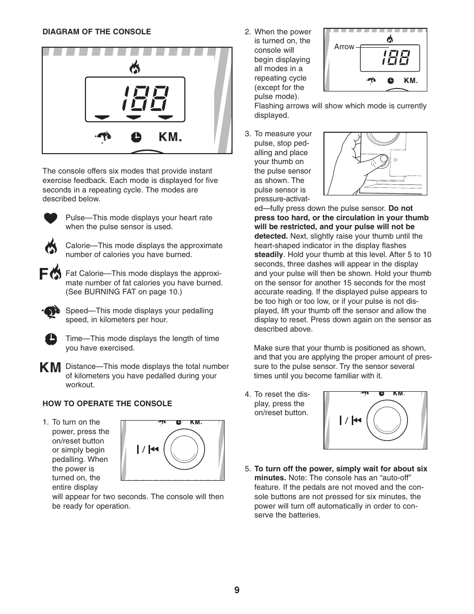 Weslo 795I User Manual | Page 9 / 16