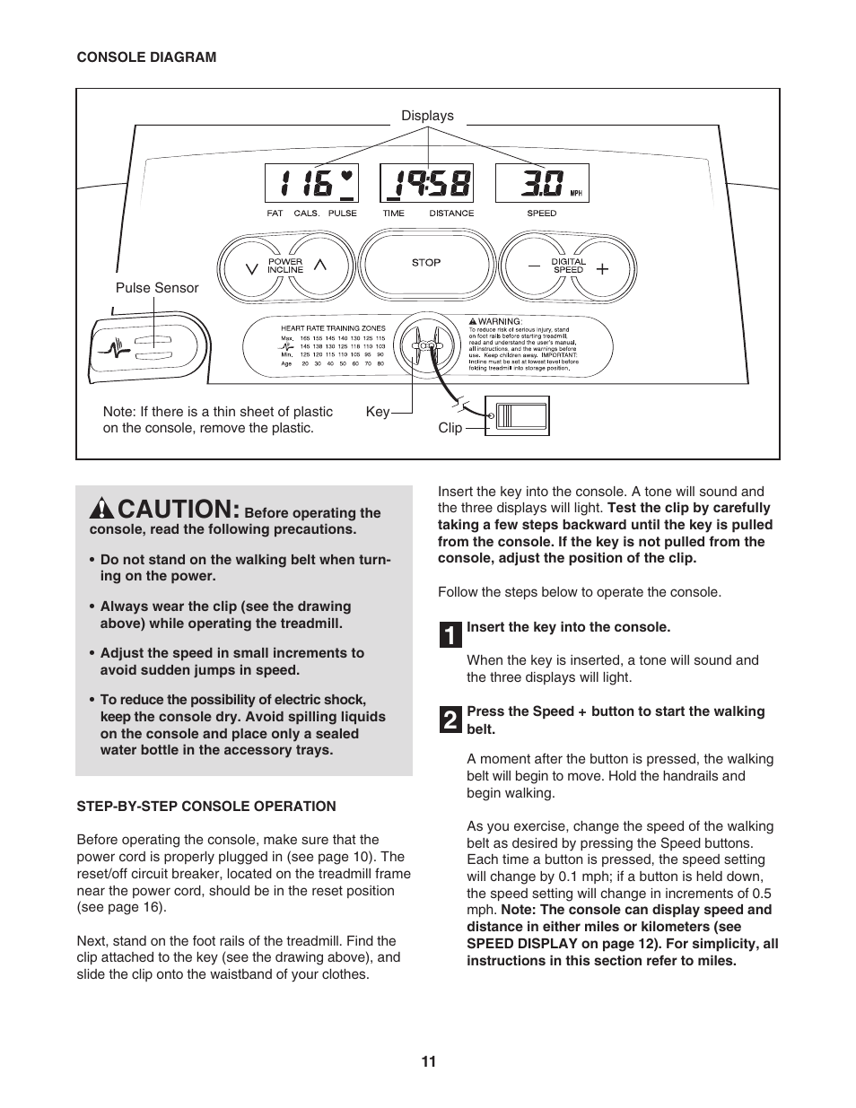 21 caution | Weslo WLTL45312 User Manual | Page 11 / 23