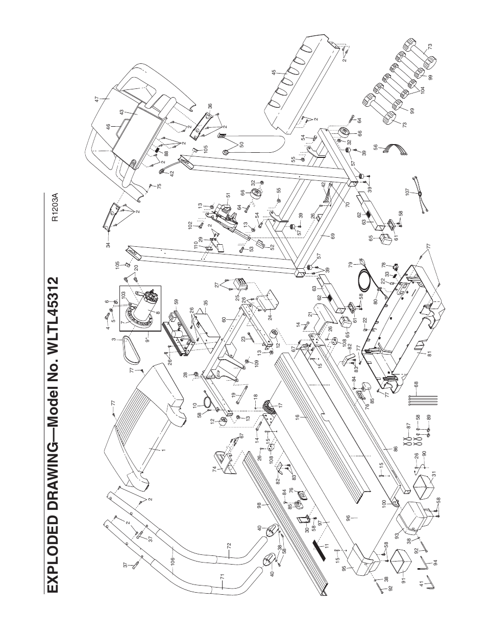 R1 2 0 3 a | Weslo WLTL45312 User Manual | Page 22 / 23