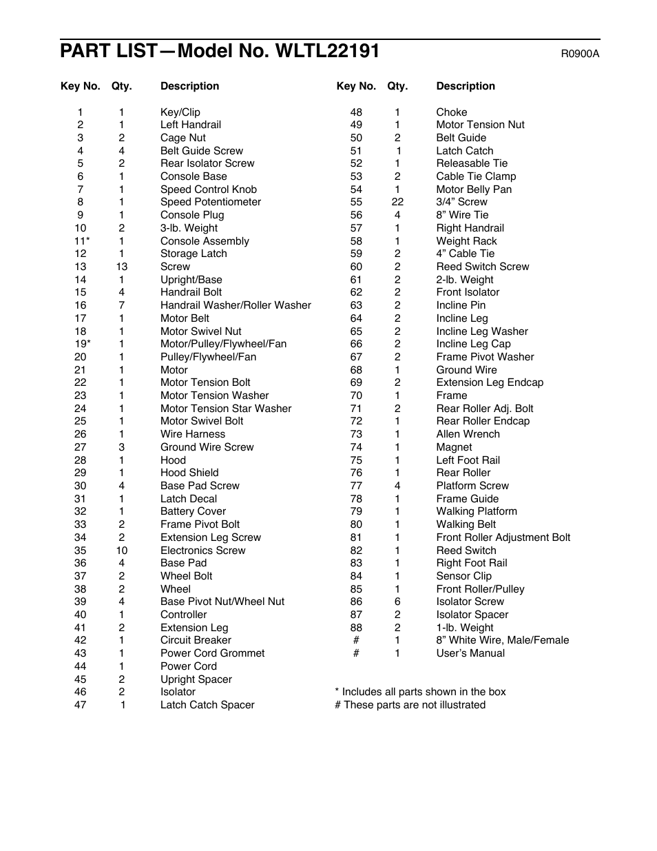Weslo WLTL22191 User Manual | Page 16 / 18