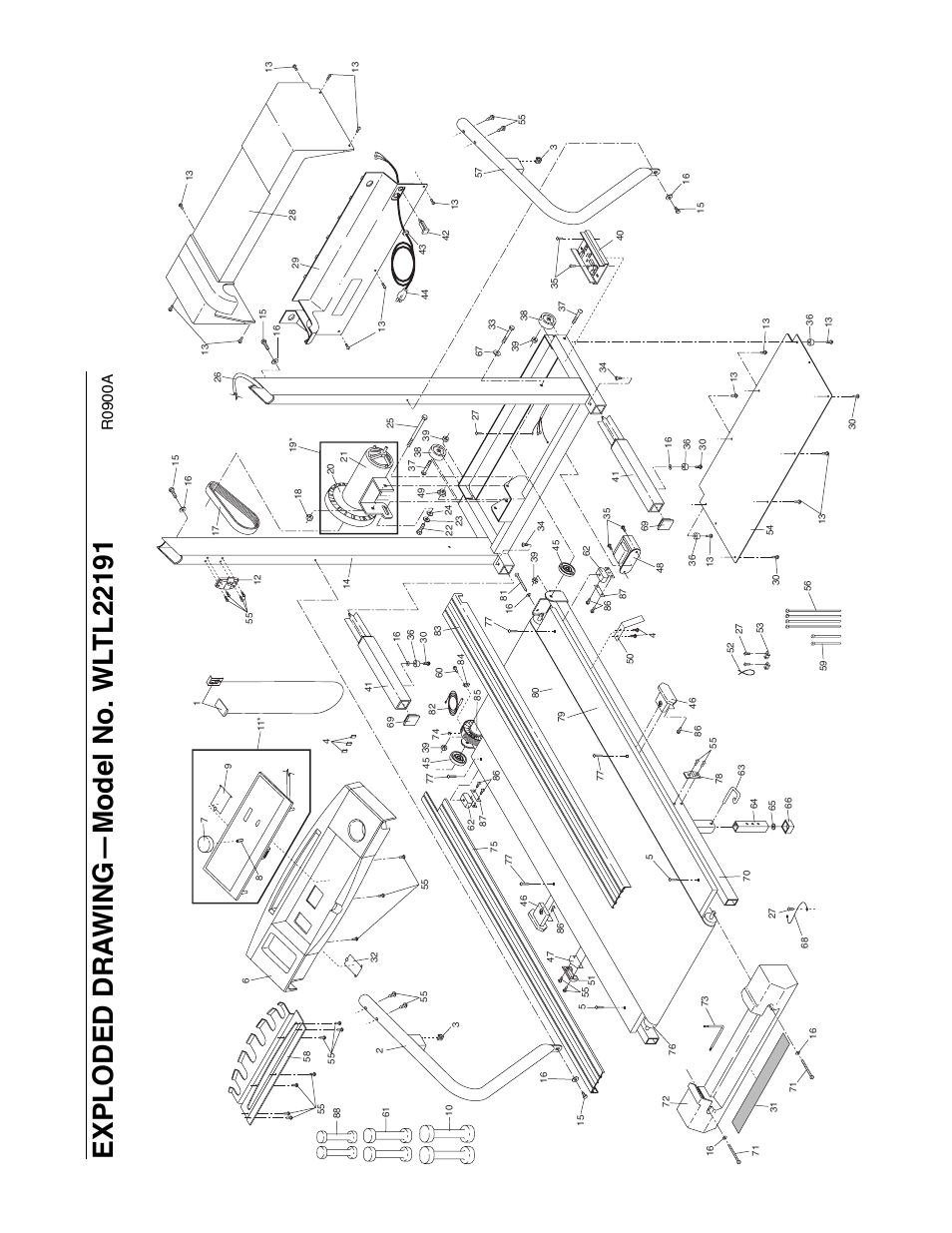 R0900a | Weslo WLTL22191 User Manual | Page 17 / 18