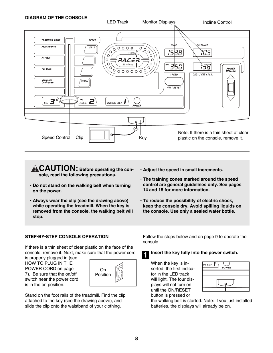 Caution | Weslo WLTL48590 User Manual | Page 8 / 18
