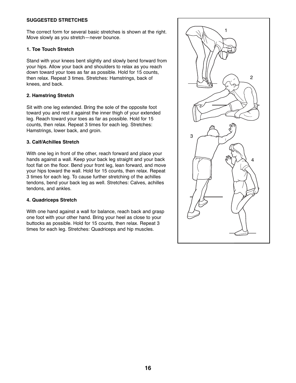 Weslo Momentum 220X WLEL2006.0 User Manual | Page 16 / 20