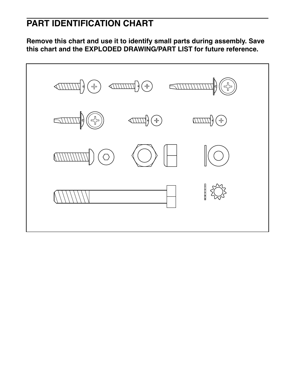 Part identification chart | Weslo WLTL35520 User Manual | Page 17 / 19