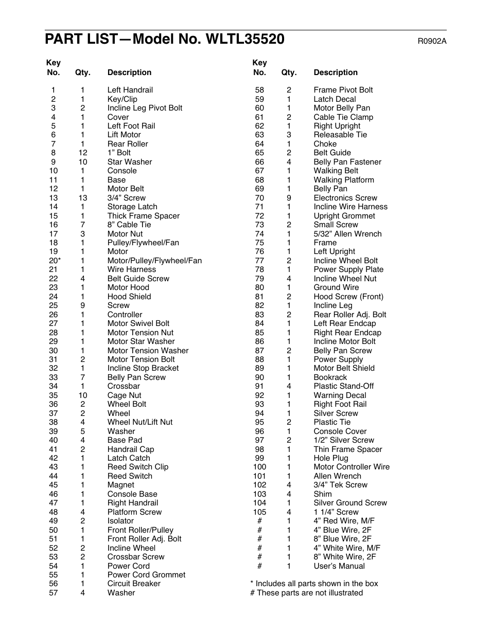 Weslo WLTL35520 User Manual | Page 18 / 19