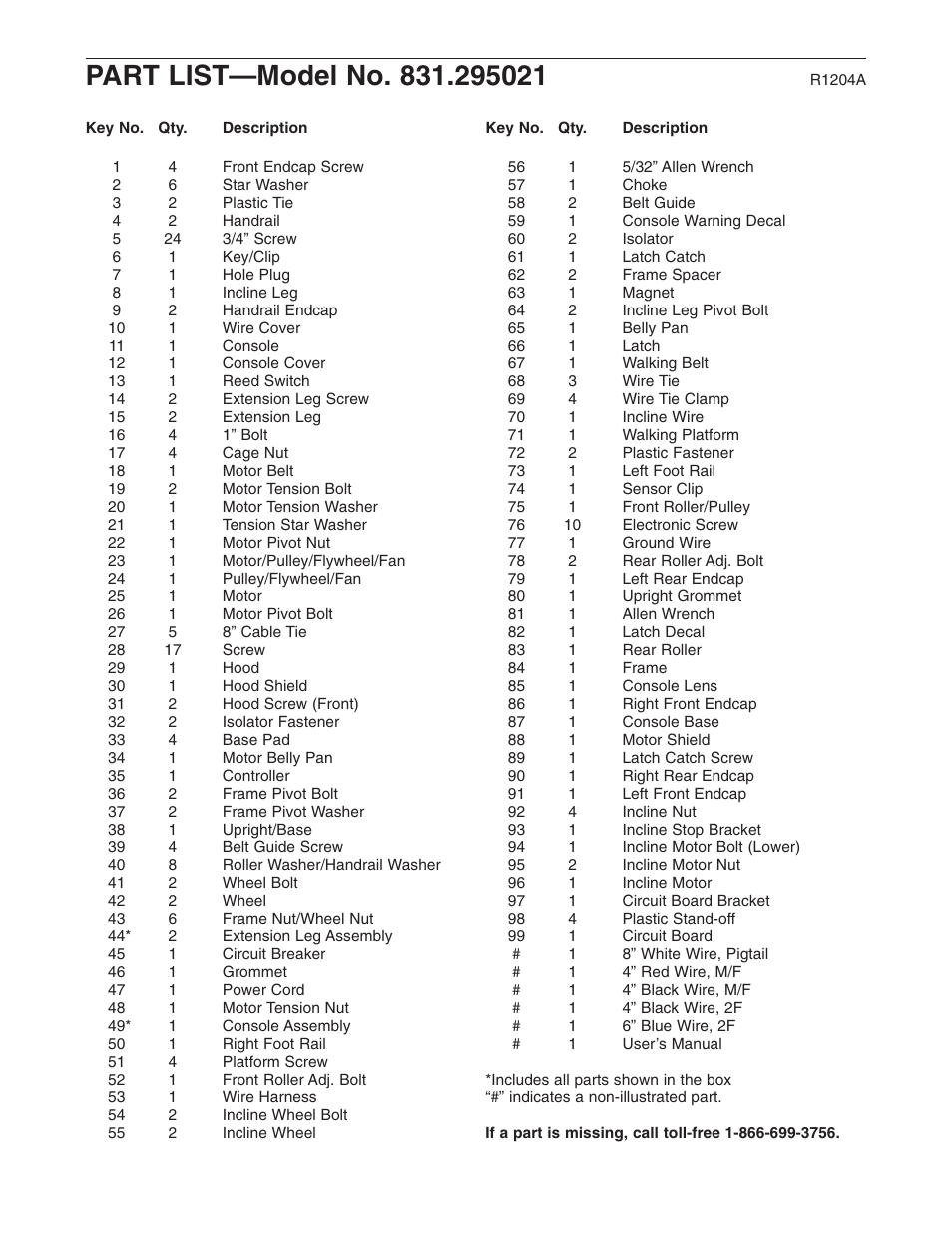 Weslo Cadence 78s 831.295021 User Manual | Page 17 / 19