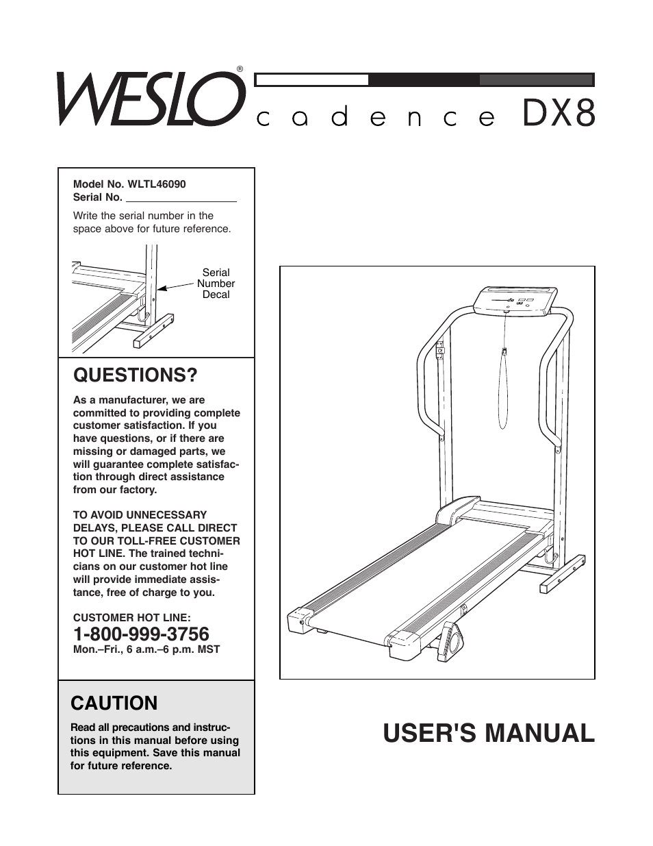 Weslo WLTL46090 User Manual | 18 pages
