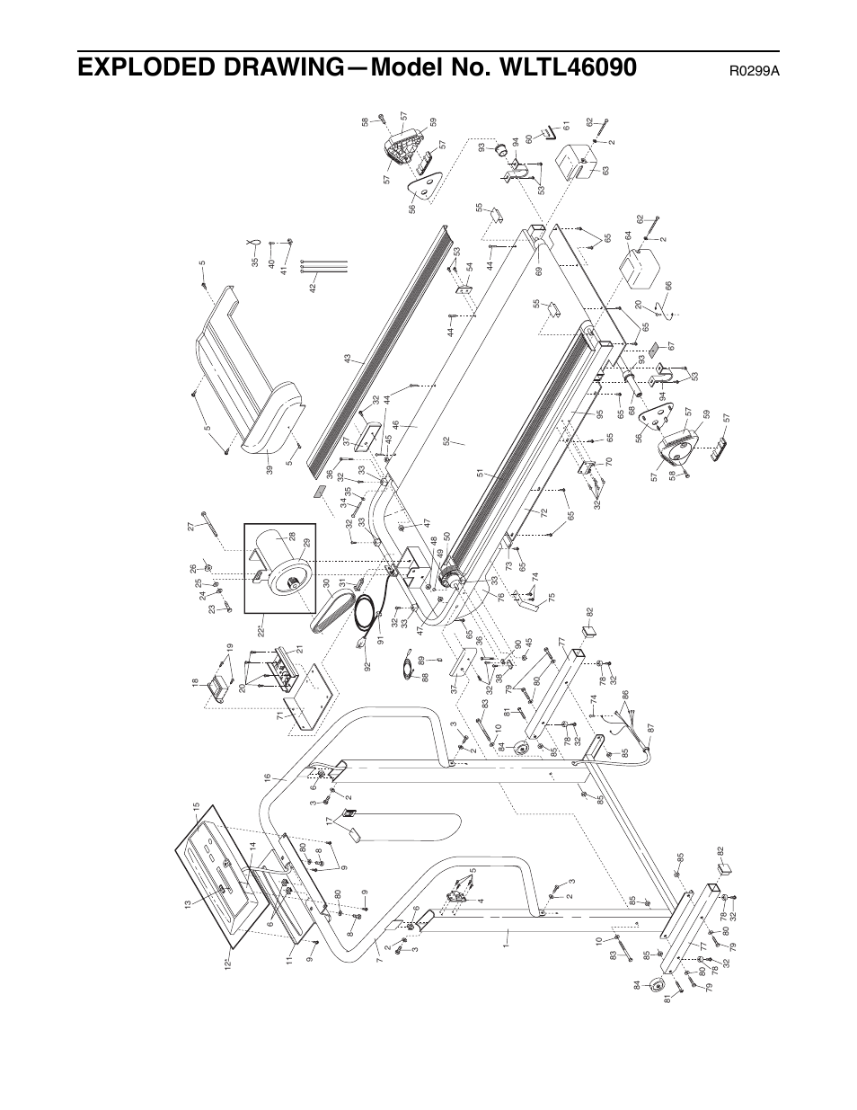 R0299a | Weslo WLTL46090 User Manual | Page 17 / 18