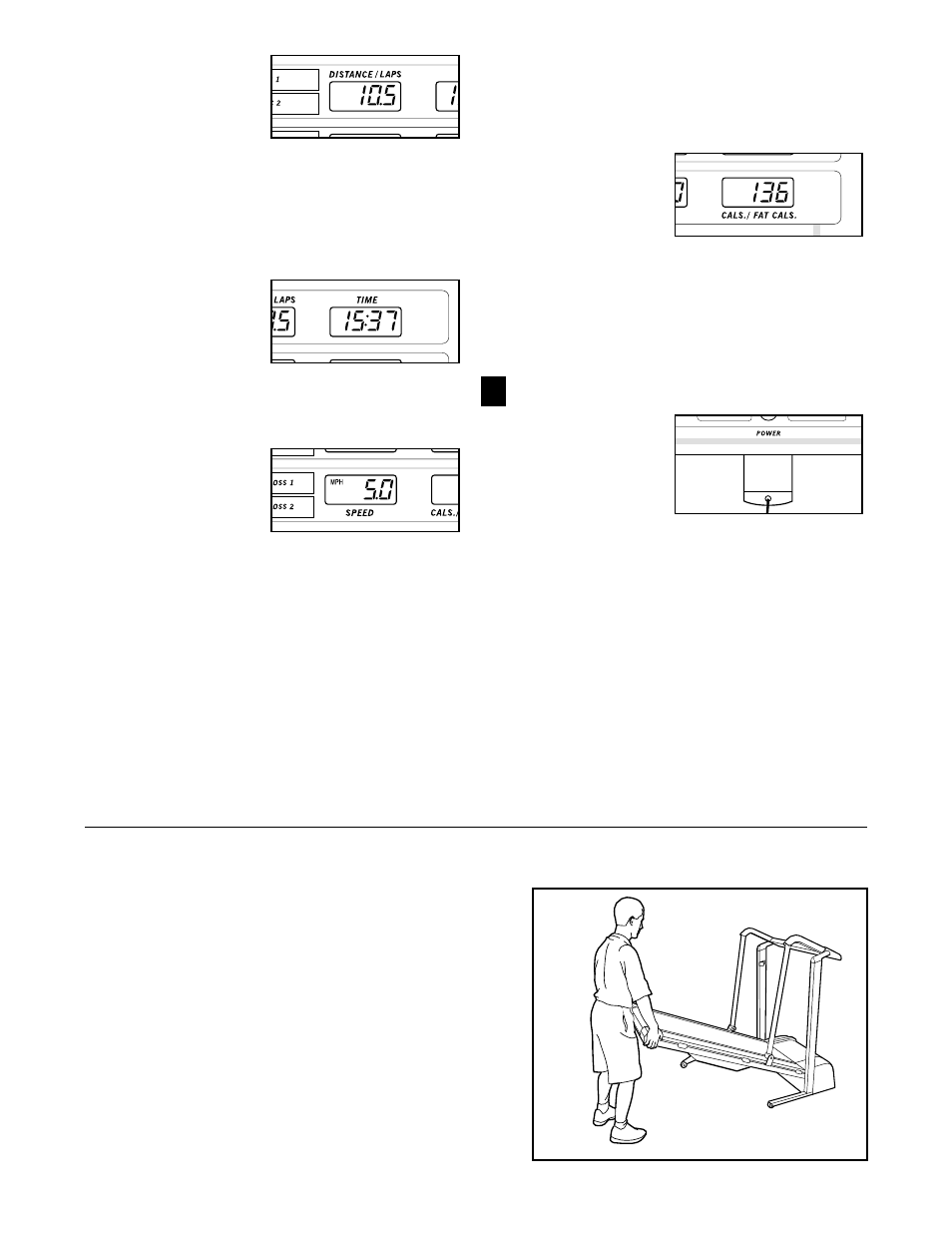 How to fold and move the treadmill | Weslo 831.297100 User Manual | Page 10 / 18