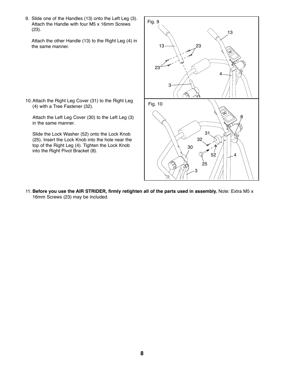 Weslo WLAW55072 User Manual | Page 8 / 16