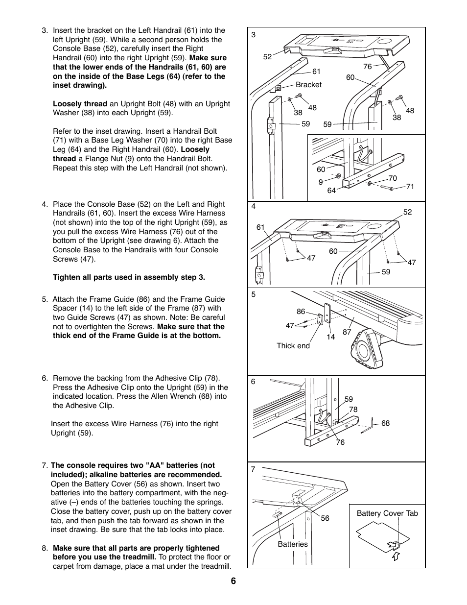 Weslo WLTL26080 User Manual | Page 6 / 18