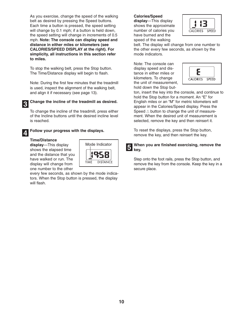 Weslo Cadence 78s 831.295020 User Manual | Page 10 / 19