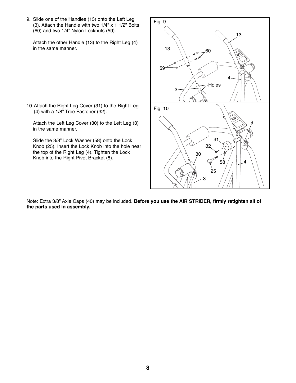 Weslo WLAW55078 User Manual | Page 8 / 16