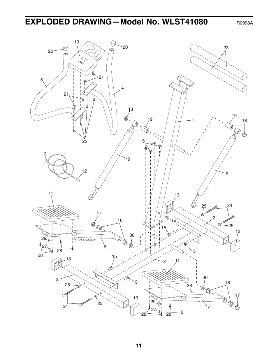 Weslo 450T User Manual | Page 11 / 12