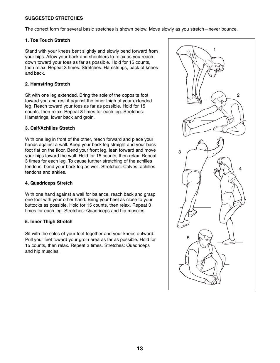 Weslo WLEX14000 User Manual | Page 13 / 16