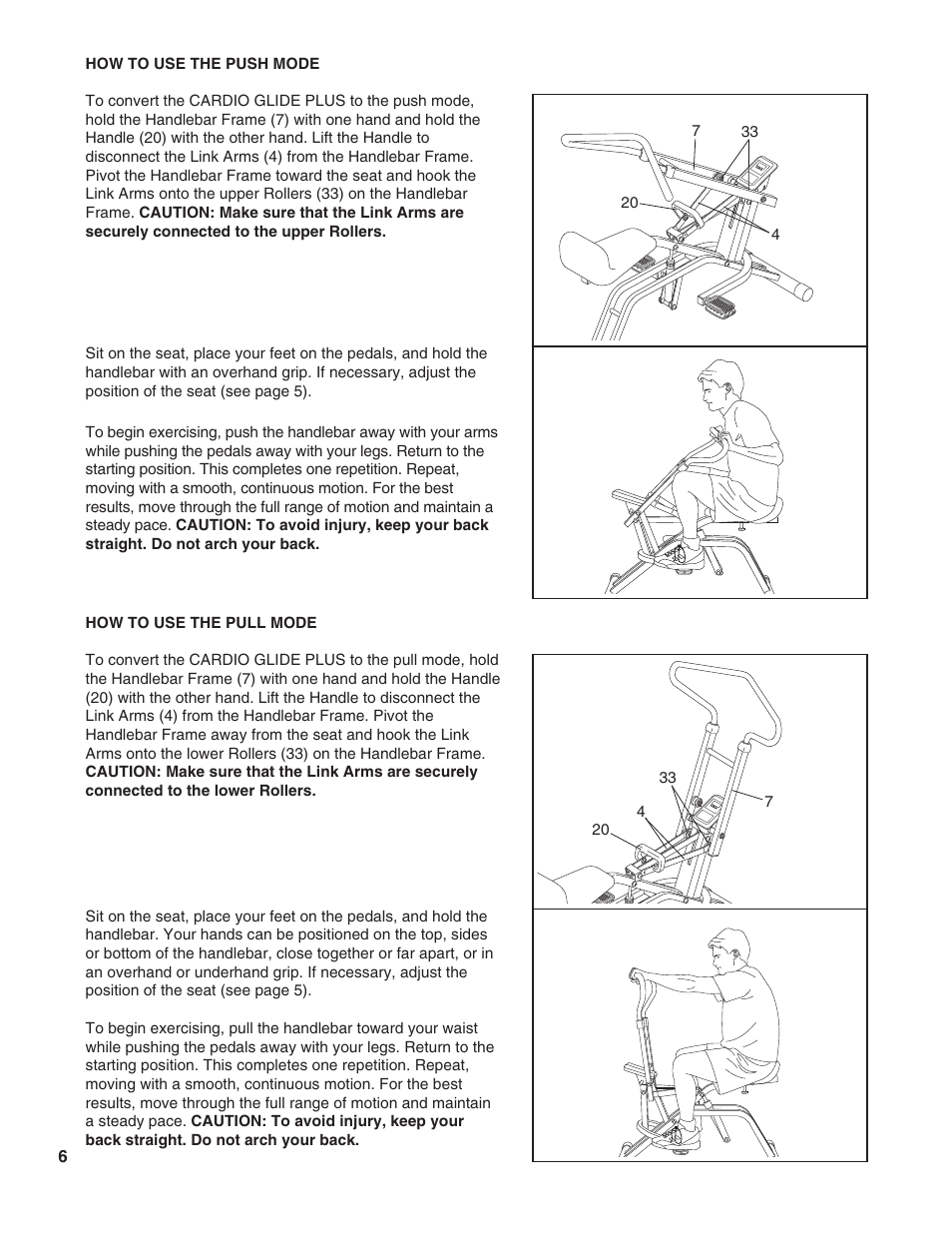 Weslo WLCR96058 User Manual | Page 6 / 12
