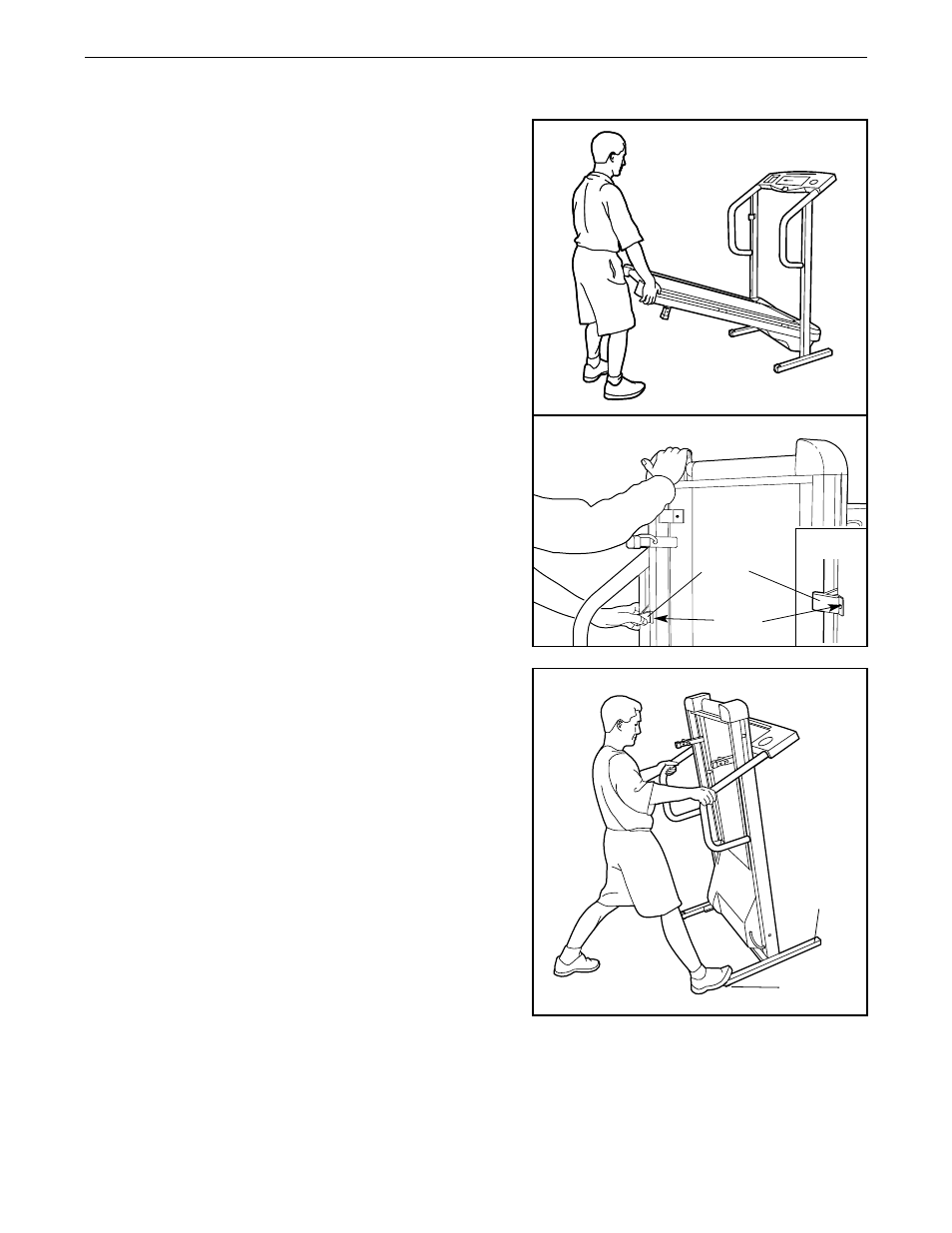 How to fold and move the treadmill | Weslo 831.294620 User Manual | Page 10 / 19