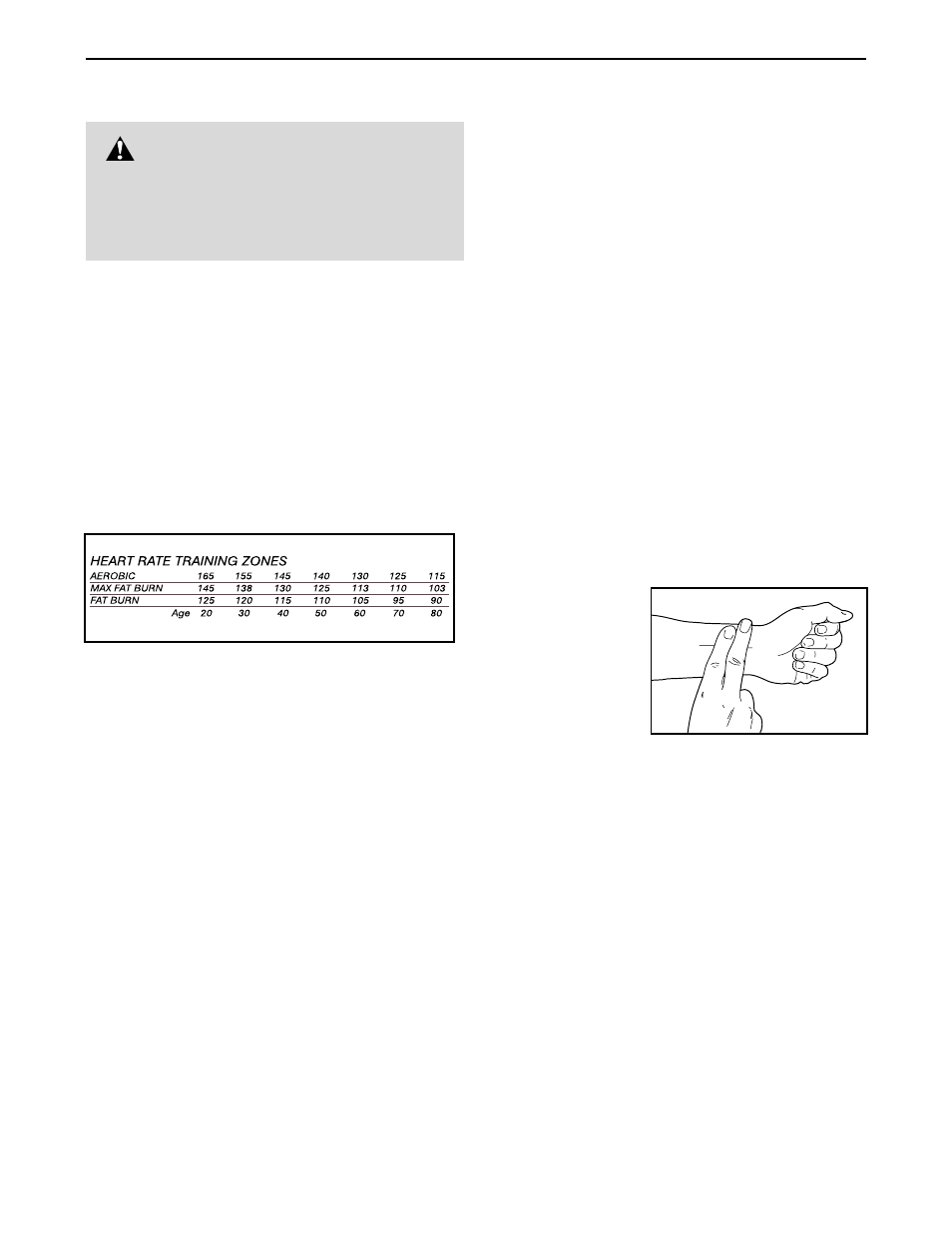 Conditioning guidelines, Warning | Weslo 831.294620 User Manual | Page 14 / 19