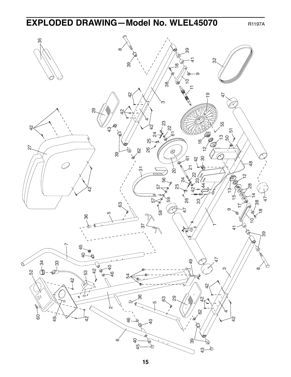 Weslo WLEL45070 User Manual | Page 15 / 16