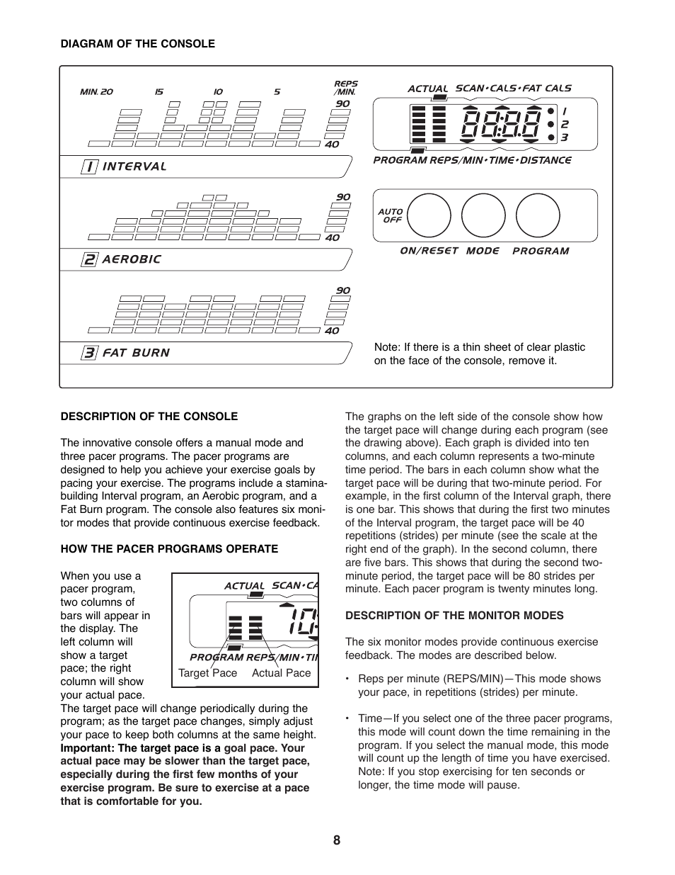 Weslo WLEL45070 User Manual | Page 8 / 16