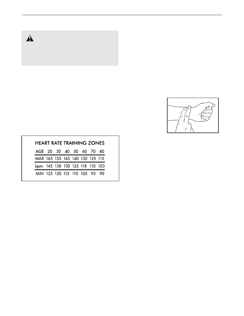 Conditioning guidelines, Warning | Weslo WLTL19010 User Manual | Page 14 / 19