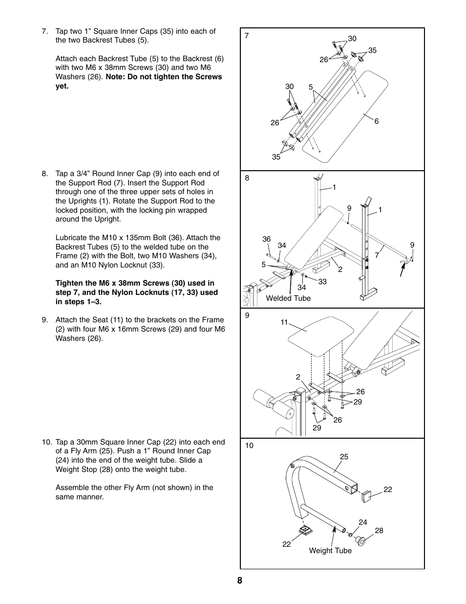 Weslo WEBE13810 User Manual | Page 8 / 16