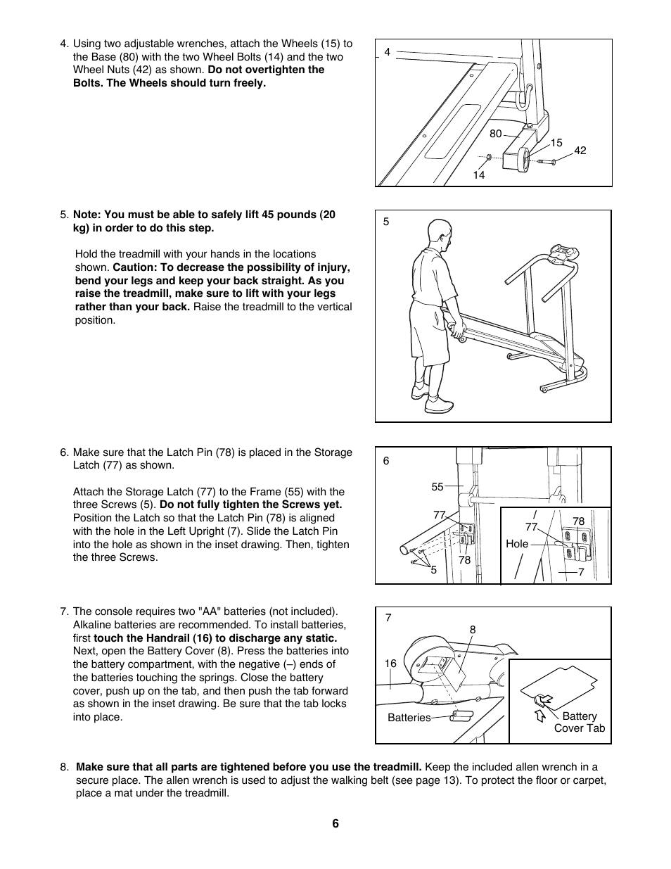 Weslo DX3 User Manual | Page 6 / 18