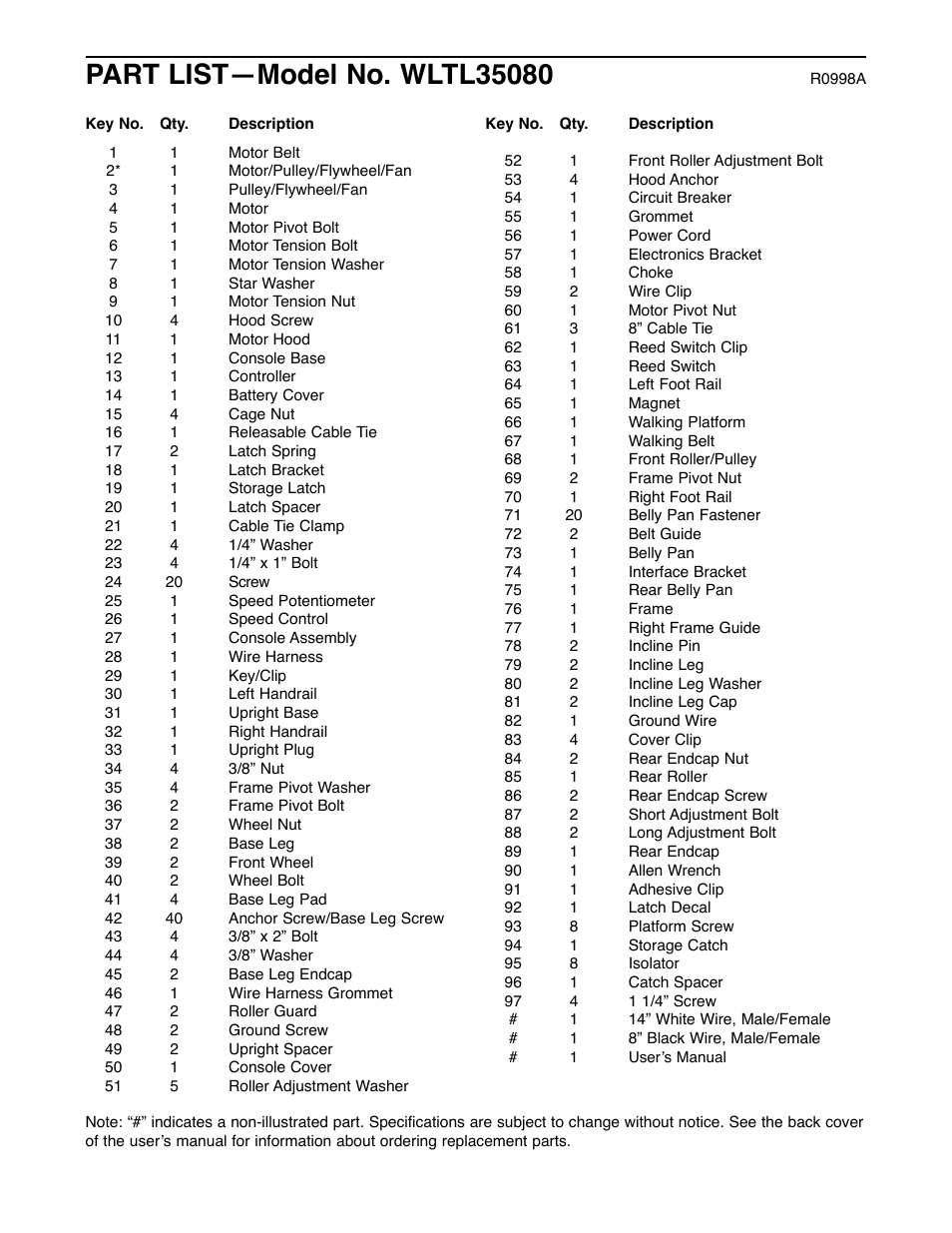 Weslo DX10 User Manual | Page 16 / 18