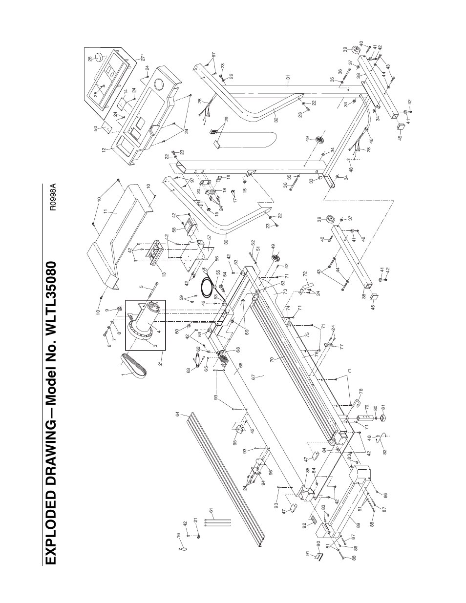 R0998a | Weslo DX10 User Manual | Page 17 / 18