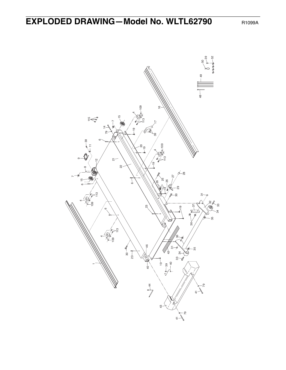 R1099a | Weslo WLTL62790 User Manual | Page 24 / 26