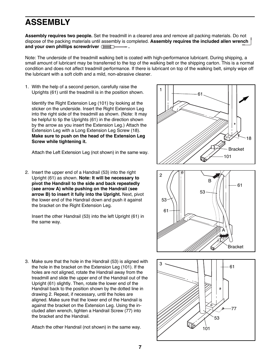 Assembly | Weslo WLTL62790 User Manual | Page 7 / 26