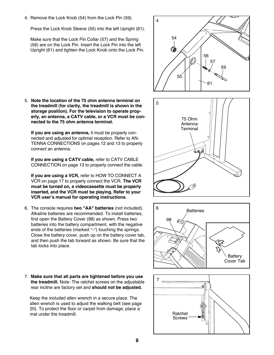 Weslo WLTL62790 User Manual | Page 8 / 26