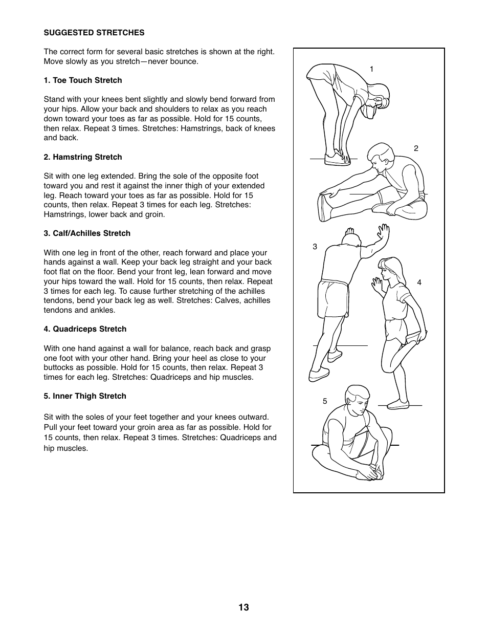 Weslo WLEVEX12920 User Manual | Page 13 / 16