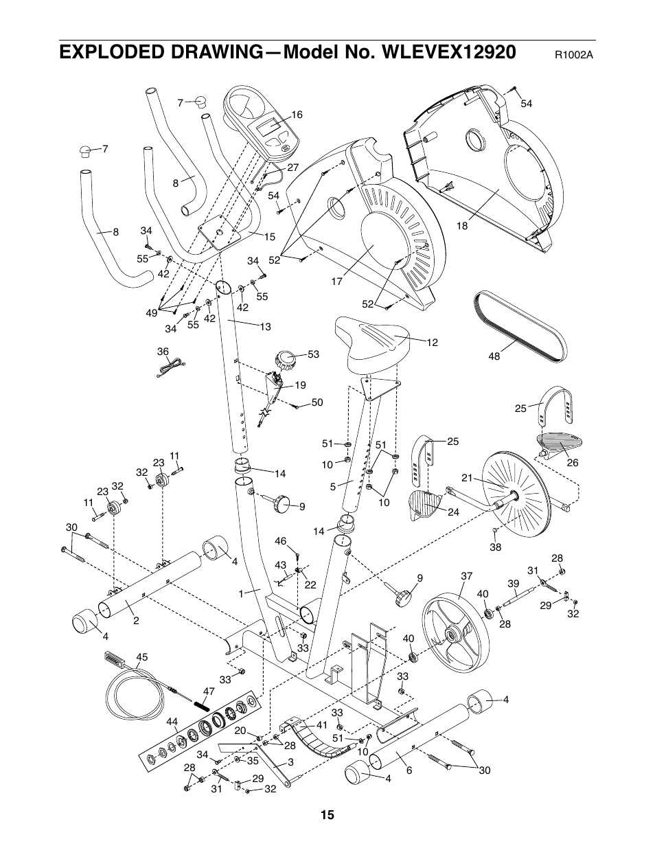 Weslo WLEVEX12920 User Manual | Page 15 / 16