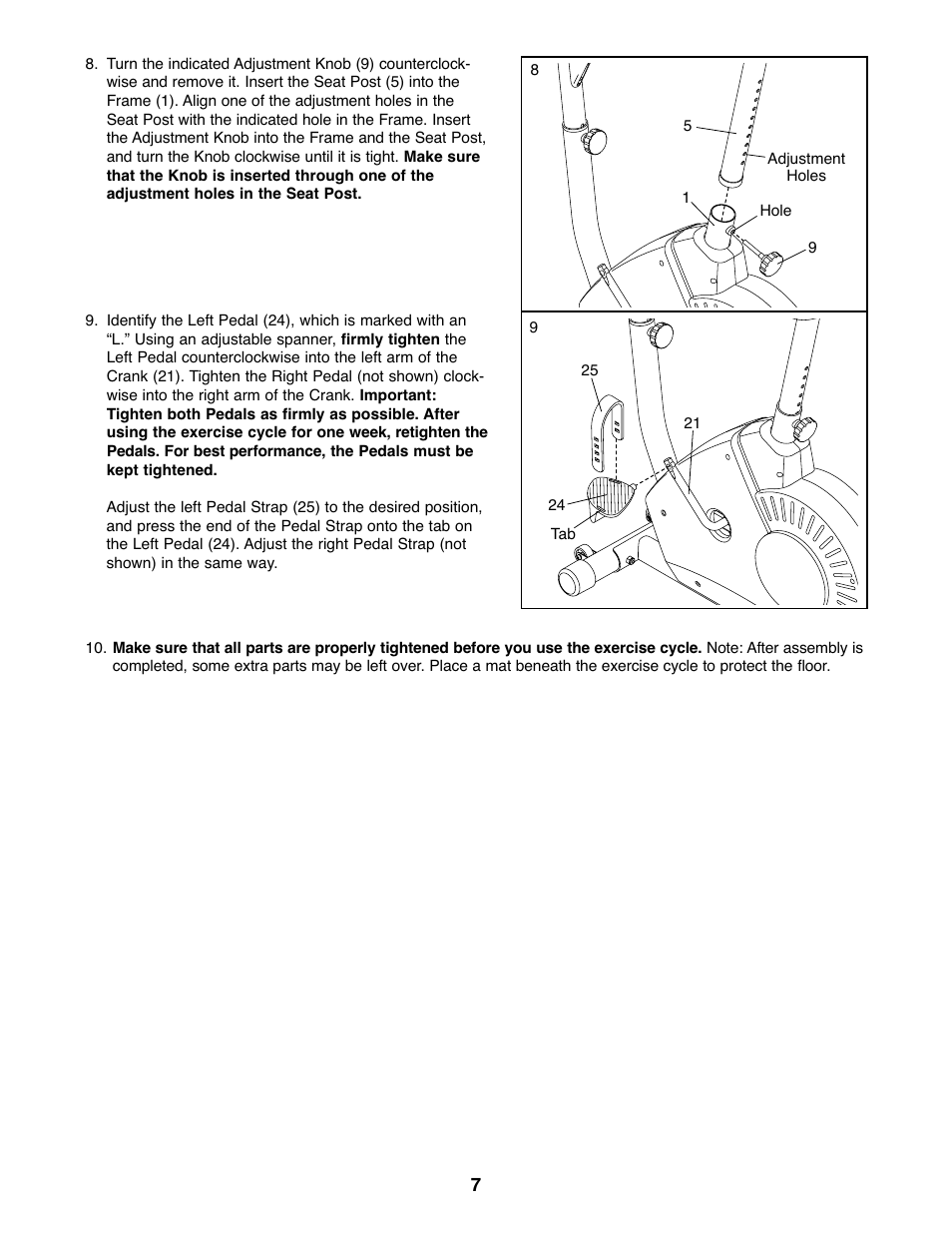 Weslo WLEVEX12920 User Manual | Page 7 / 16