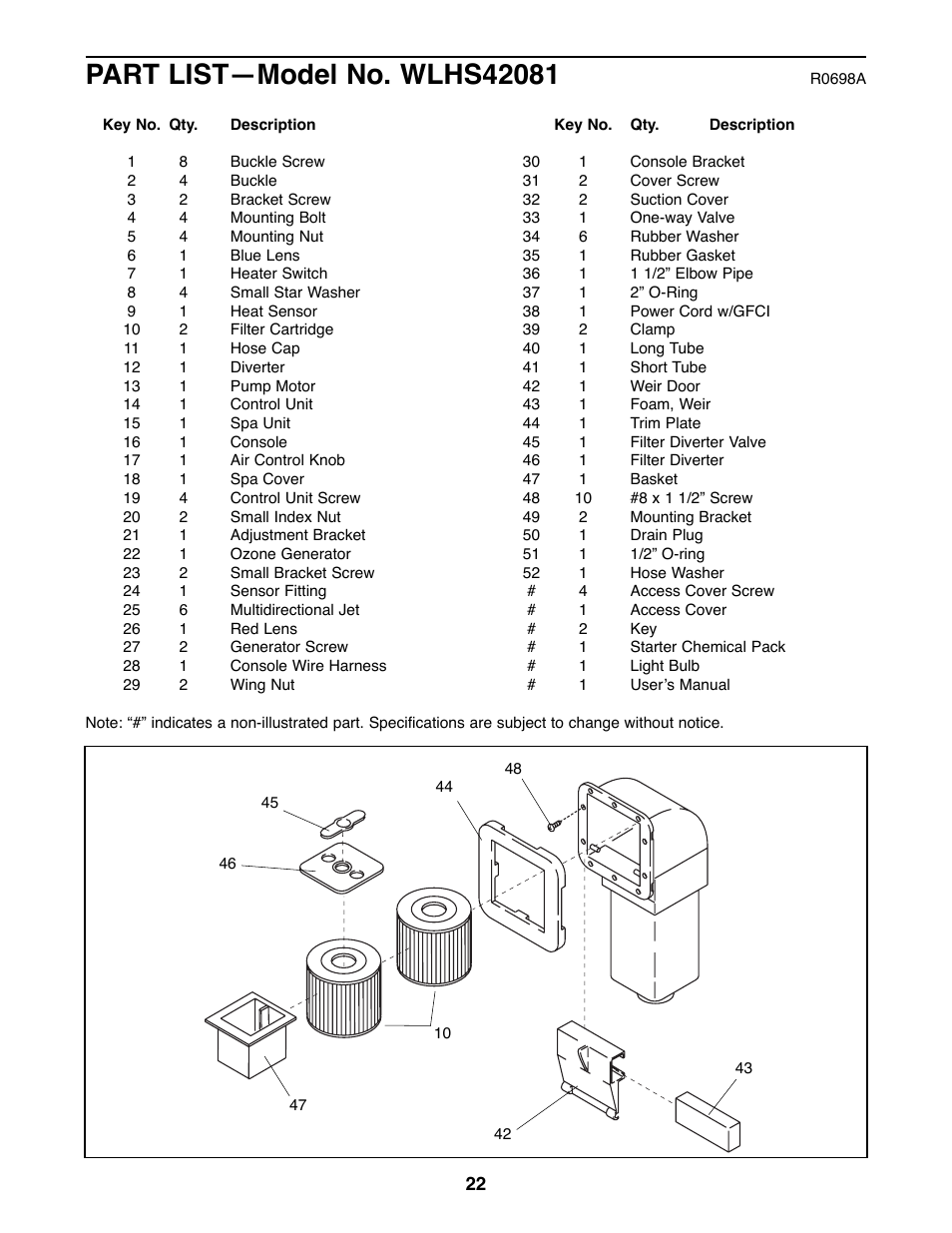 Weslo Daybreak 515 WLHS42081 User Manual | Page 22 / 24