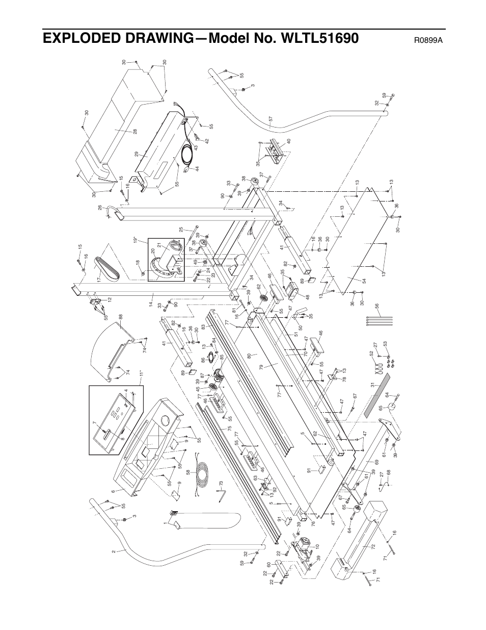 R0899a | Weslo Cadence DL40 User Manual | Page 17 / 18