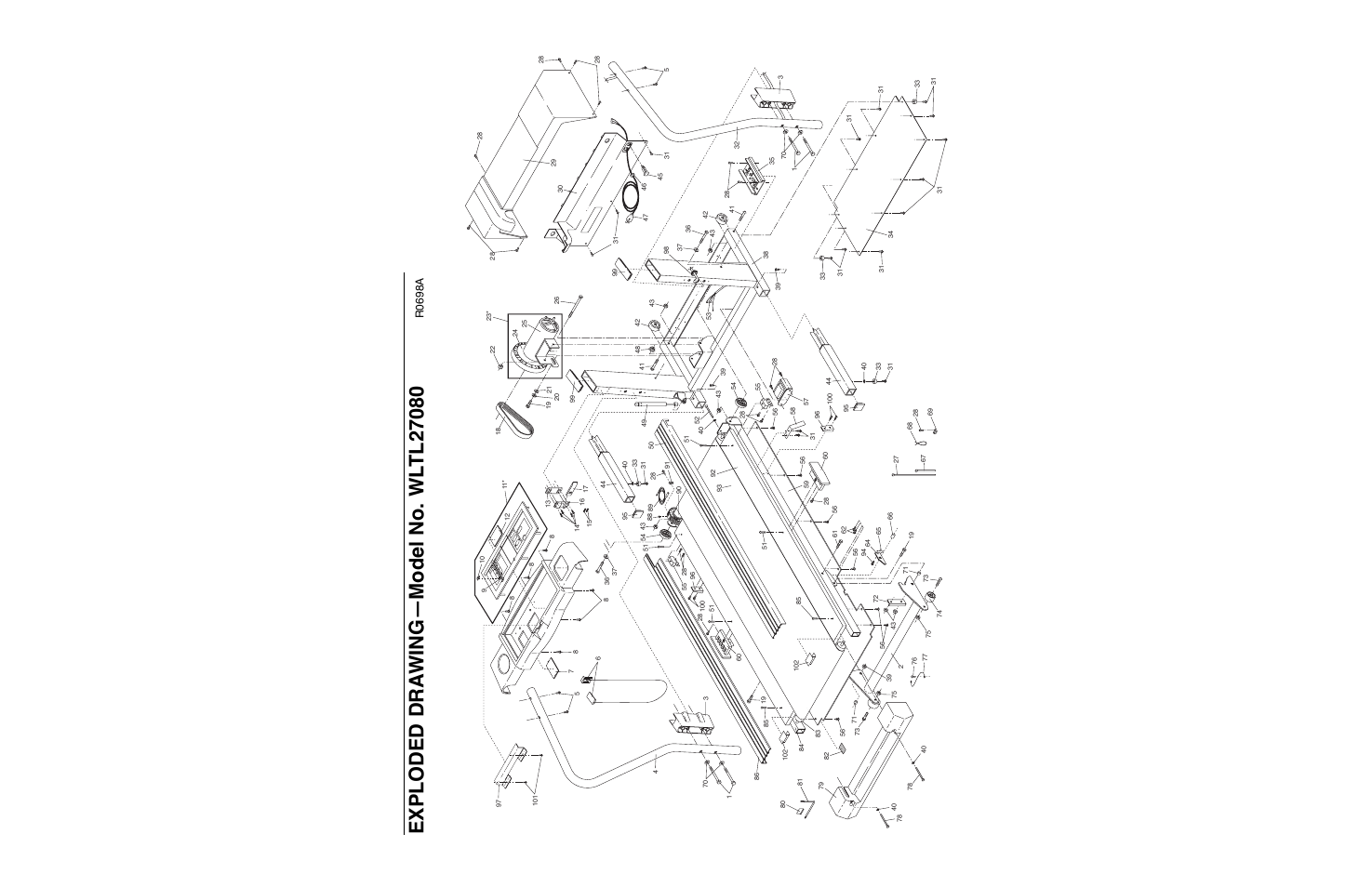 R0698a | Weslo WLTL27080 User Manual | Page 17 / 18