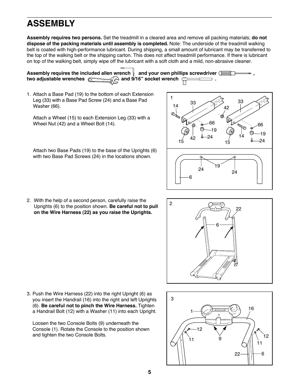 Assembly | Weslo WLTL11093 User Manual | Page 5 / 18