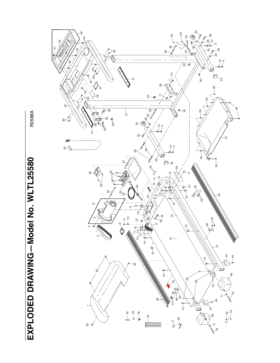 R0598a | Weslo 925 User Manual | Page 17 / 18