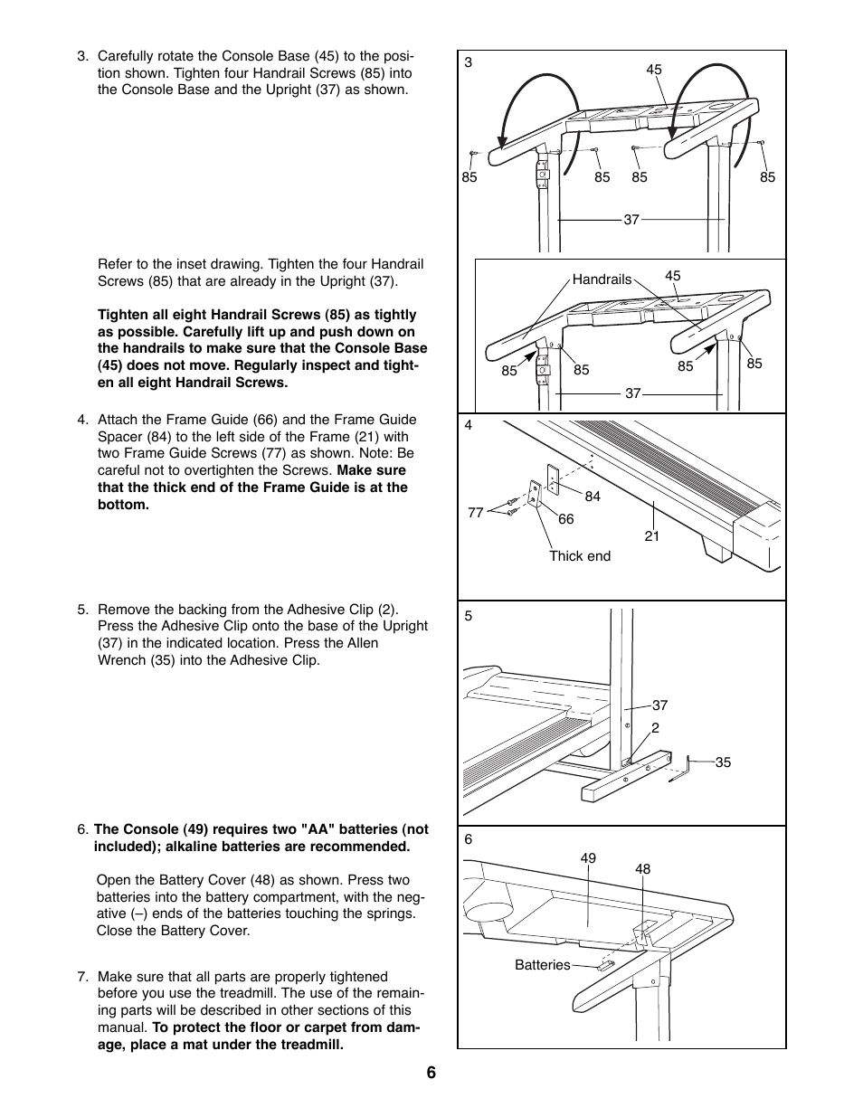 Weslo 925 User Manual | Page 6 / 18